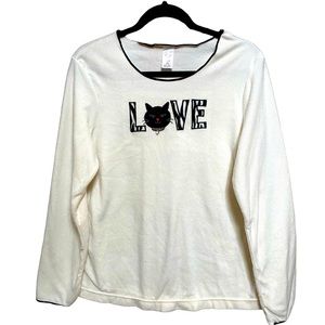Teen Loungewear Cat Love Sleep Top 12-14 L